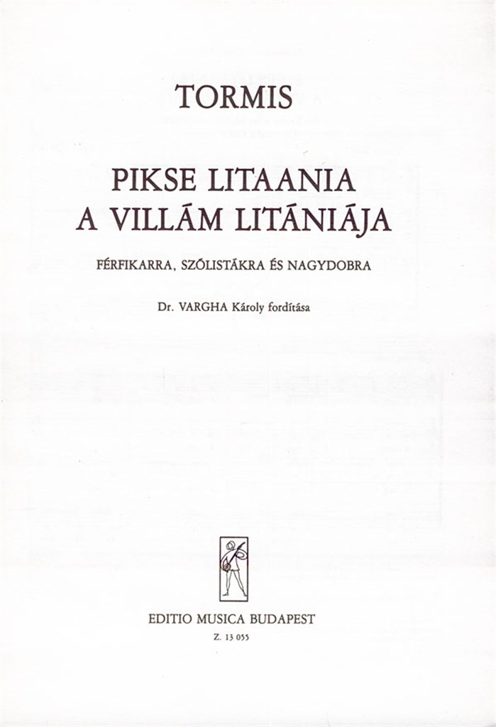 A villám litániája férfikarra, szólistákra és